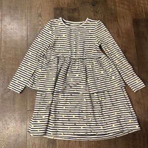 Tucker and Tate striped dress with gold heart